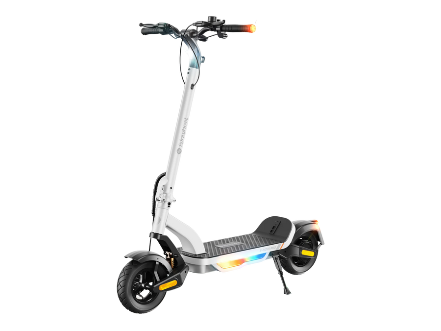 iSinwheel S Nova Pro electric scooter in White, side profile