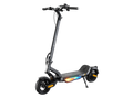 iSinwheel S Nova electric scooter in Gray, three-quarter view with the deck lighting lit