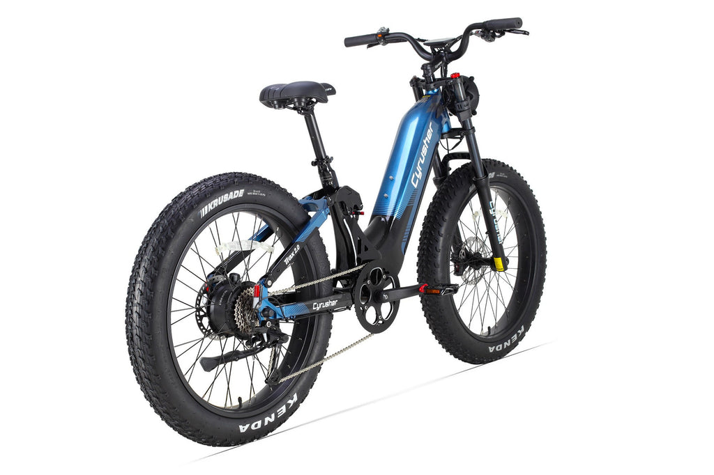 CYRUSHER Trax 2.0 step-thru electric bike — Blue