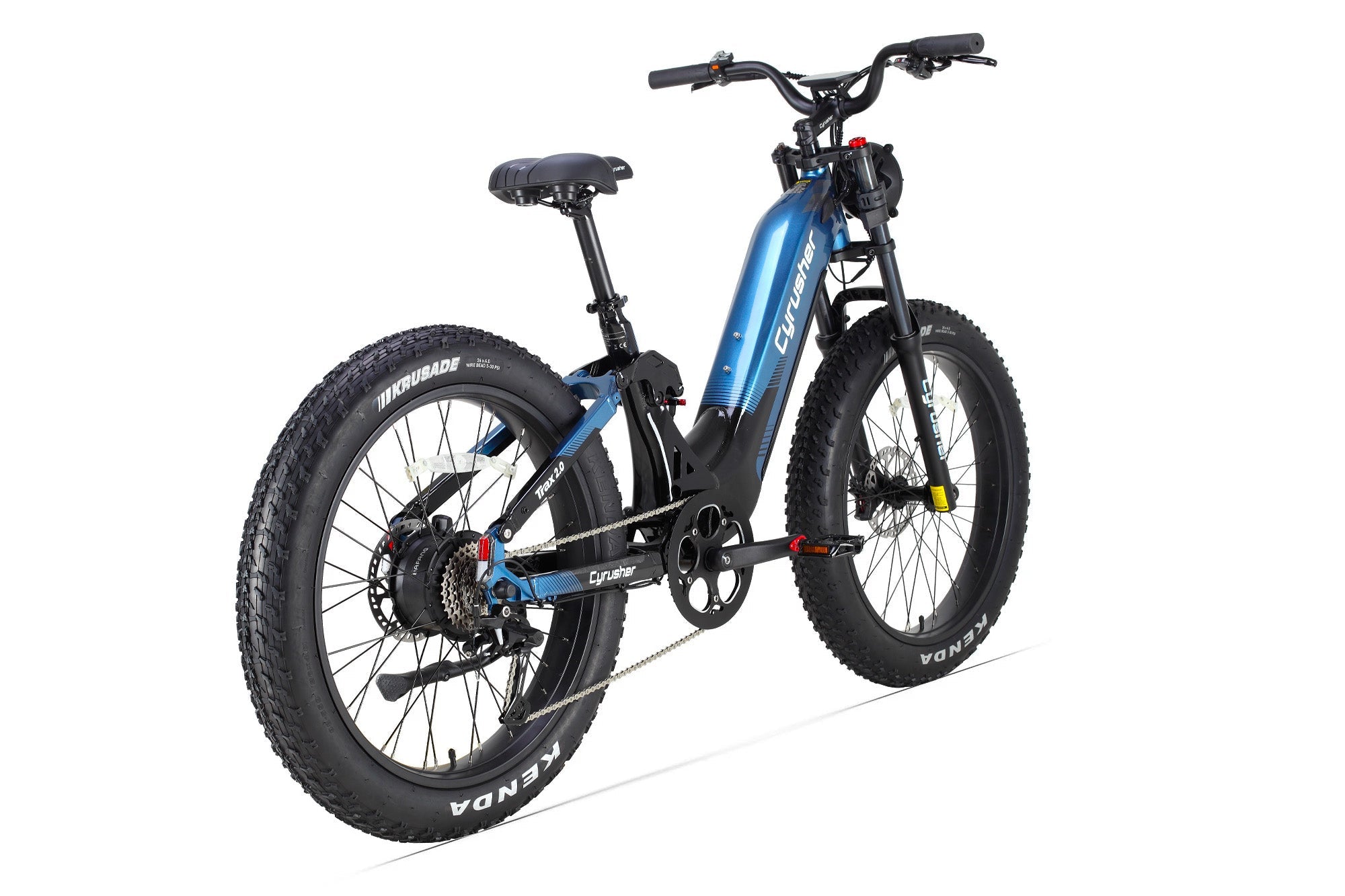 CYRUSHER Trax 2.0 step-thru electric bike — Blue