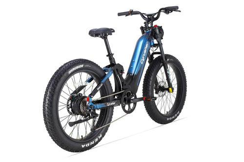 CYRUSHER Trax 2.0 step-thru electric bike — Blue