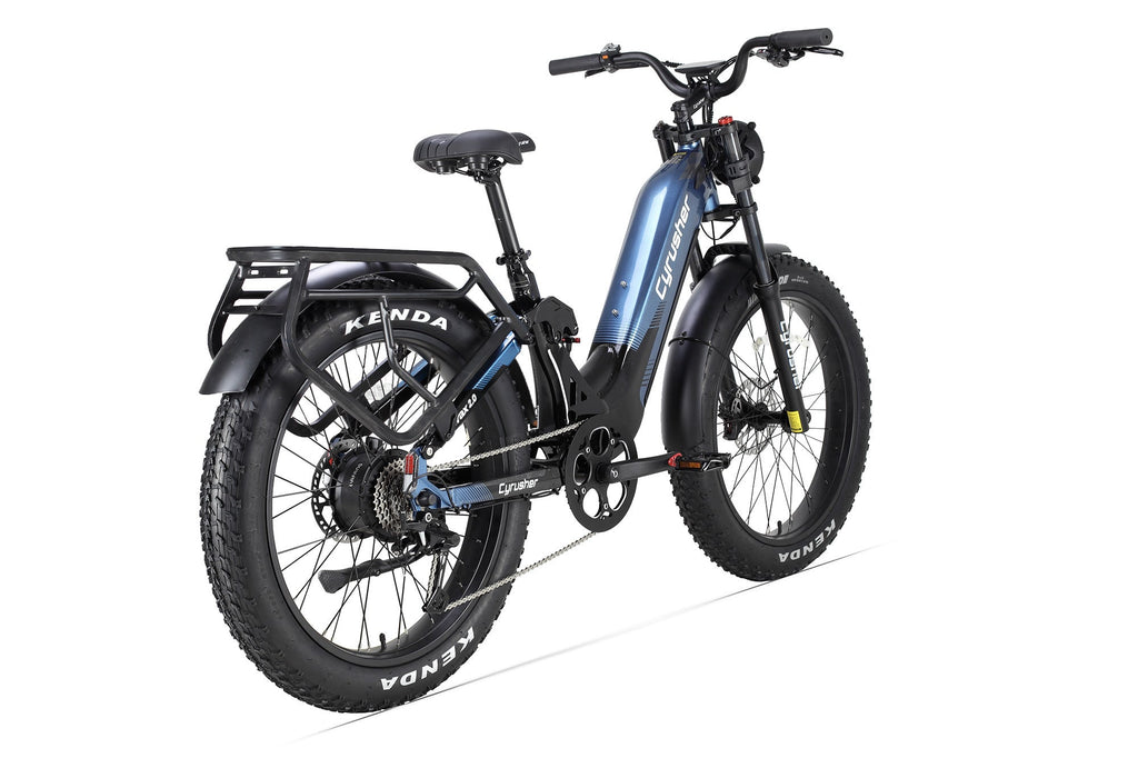 CYRUSHER Trax 2.0 step-thru electric bike — Blue