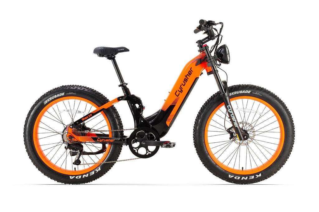 CYRUSHER Trax 2.0 step-thru electric bike — Orange