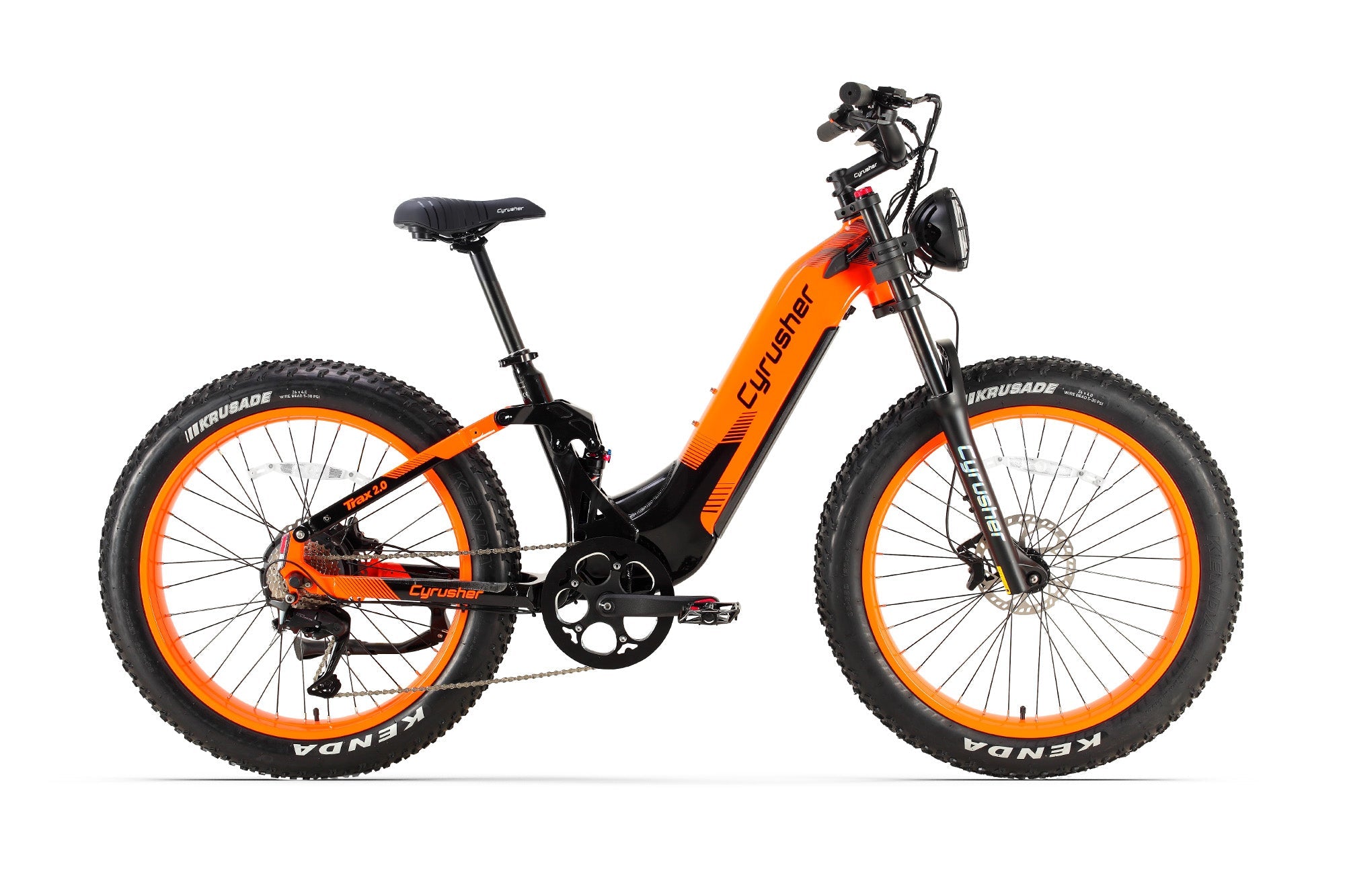 CYRUSHER Trax 2.0 step-thru electric bike — Orange