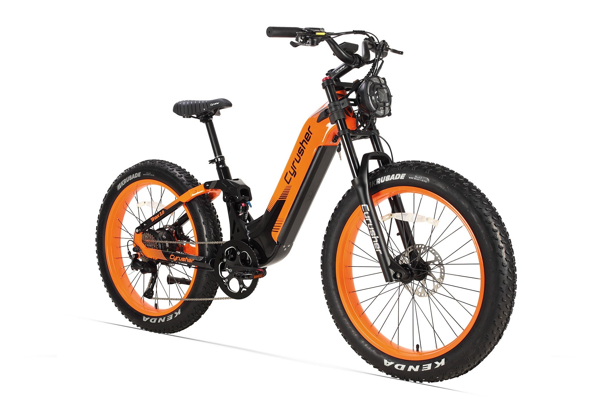 CYRUSHER Trax 2.0 step-thru electric bike — Orange