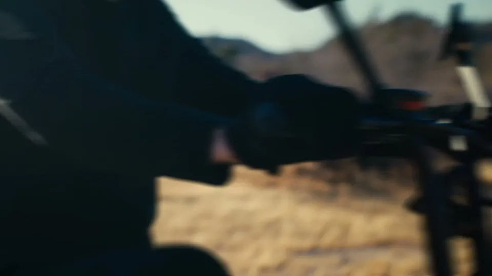 Rider's hand on the twist throttle